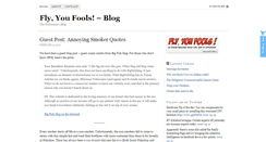 Desktop Screenshot of blog.flyyoufools.com